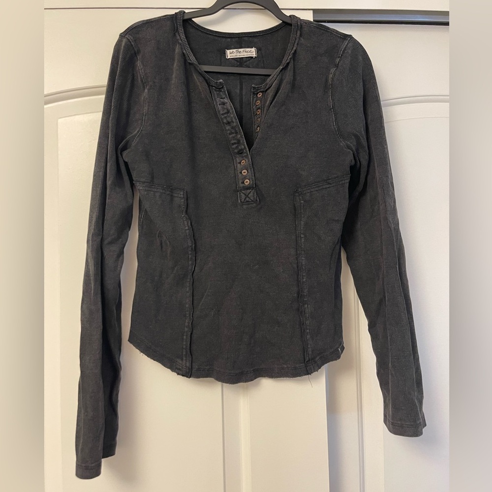 Free People Black Long Sleeve